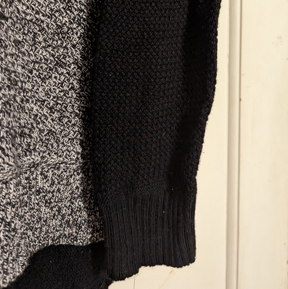 Madewell Chronicle Texture Pullover Sweater Black and Grey Colorblock Size L - Picture 12 of 14